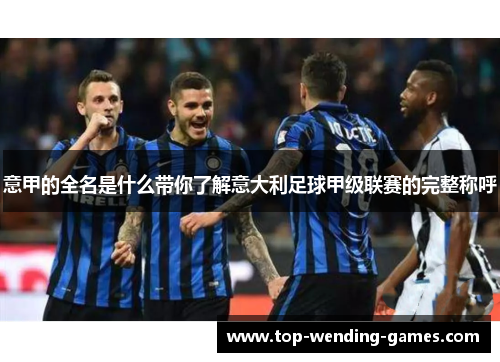 意甲的全名是什么带你了解意大利足球甲级联赛的完整称呼